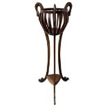 Reproduction mahogany plant stand