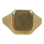 9ct Gold Signet Ring, 10 g