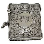 Pretty Silver Vesta Case. 25 g. Birmingham 1905, S.Blankensee and Sons