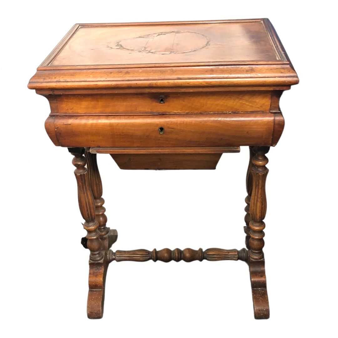 A 19th century Mahogany work table