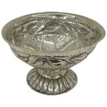 Early Silver Pedestal Bowl. Marks unclear. 115 g. Possibly 18th Century