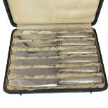 Liberty and Co Cased Set of 6 Knives. Birmingham 1927