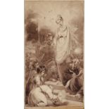 EDMUND THOMAS PARRIS (BRITISH, 1793-1873) MAIDEN BY A FOUNTAIN