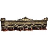 Large Gilded Wood and Gesso Bed Canopy Pelmet.