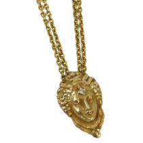 An Antique Yellow Gold Oval Link Long chain.