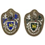 Pair of Silver Gilt Enamelled Badges. 34 g. London 1998