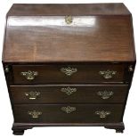 Georgian mahogany bureau