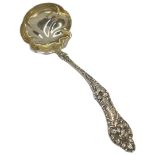 Ornate American Silver Toddy Ladle. 44 g. American, marked Sterling. Alvin Corporation, Providence,