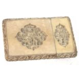 Fine Cantonese Carved Ivory Card Case. c 1860