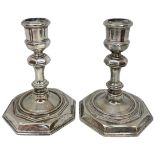Good Quality Pair Of Silver Plated Candlesticks.