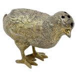 Spanish Silver Novelty Chick Pepperette. 25g