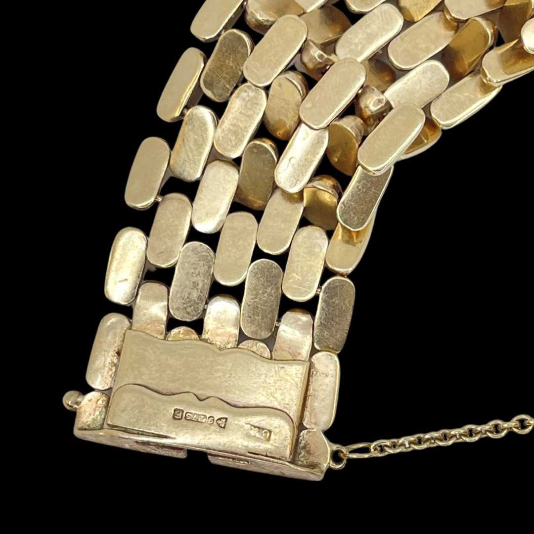 A Vintage 9ct Yellow Gold Link Bracelet. - Image 4 of 5