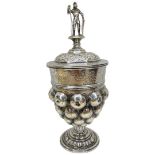 Dutch Silver Cup and Cover. 298 g. Dutch, Chester Import Mark 1906, Berthold Muller