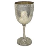 Victorian Silver Goblet. 125 g. Exeter 1872, Josiah Williams and Co.