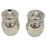 Pair Miniature Silver Salt and Pepper Pots. 14 g. Birmingham 1971