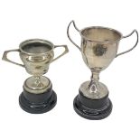Military Interest. 2 Silver Plated Trophies