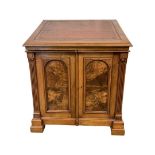 A Victorian walnut and burr walnut 'Wooton' desk