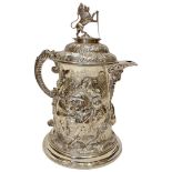 Massive Silver Flagon. 6487 g. Edinburgh 1883, Marshall and Sons