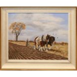 ^ JOHN MUNNINGS (BRITISH, 1916-1987) 'AUTUMN FURROWS'