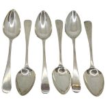 Set of 6 Silver Coffee Spoons, Chester c.1780-1810 Schindler & Co 86 g