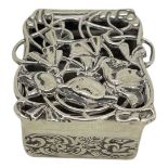 William Comyns Silver Art Nouveau Trinket Box. 52 g. London 1903