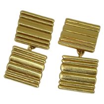 A pair of 18ct gold Cartier cufflinks