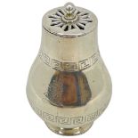 Silver Urn Pepper Caster with Greek Key Decoration, London 1860 George Angell & Co 50 g