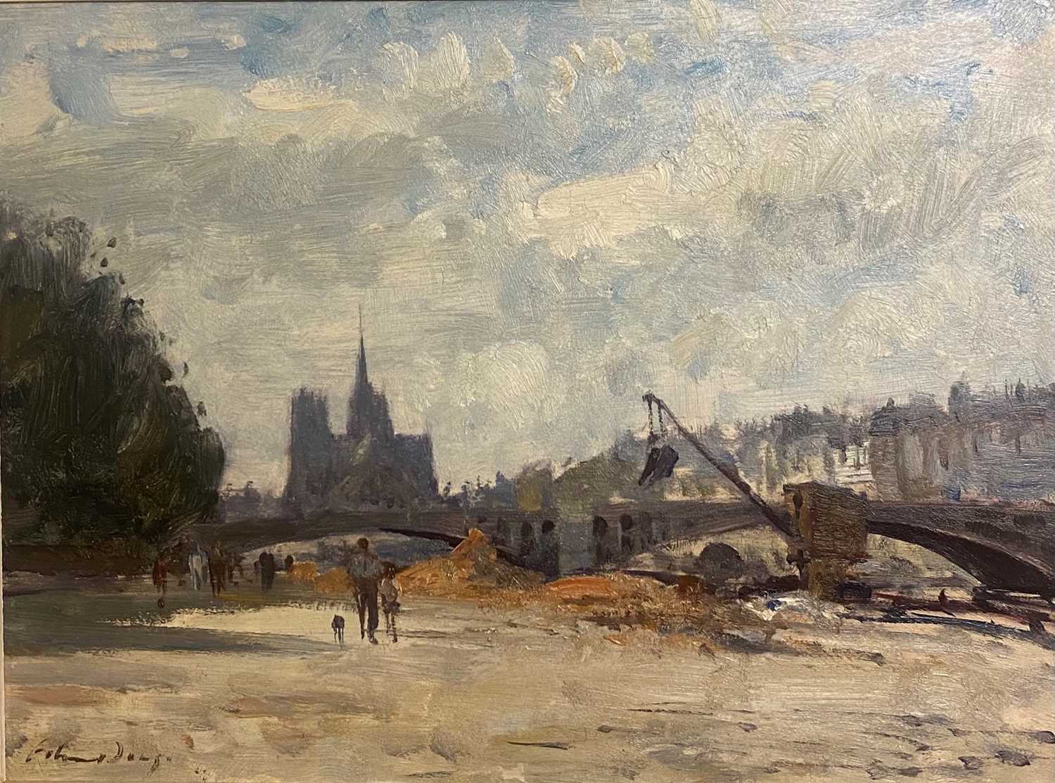 ^ EDWARD BRIAN SEAGO R.B.A, R.W.S (BRITISH, 1910-1974) 'NEAR THE NOTRE DAME, PARIS'