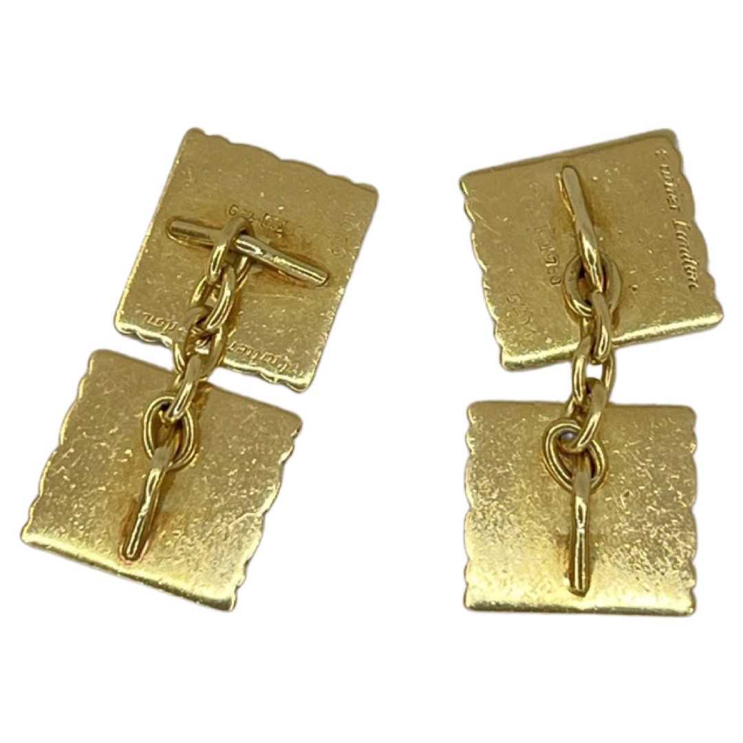 A pair of 18ct gold Cartier cufflinks - Image 2 of 3