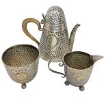 Unusual Miniature Turkish Coffee Set. 233 g. Birmingham 1899, A & J. Zimmerman