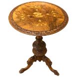 Burr Walnut Wine Table. 19th Century.