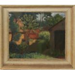 HOLMES A COURT (BRITISH, 20TH CENTURY) GARDEN SCENE