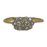 An Edwardian Brilliant Cut Diamond Double Cluster Ring.