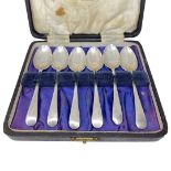 Cased Set of 6 Silver Teaspoons. 54 g. Sheffield 1944, Cooper Bros.