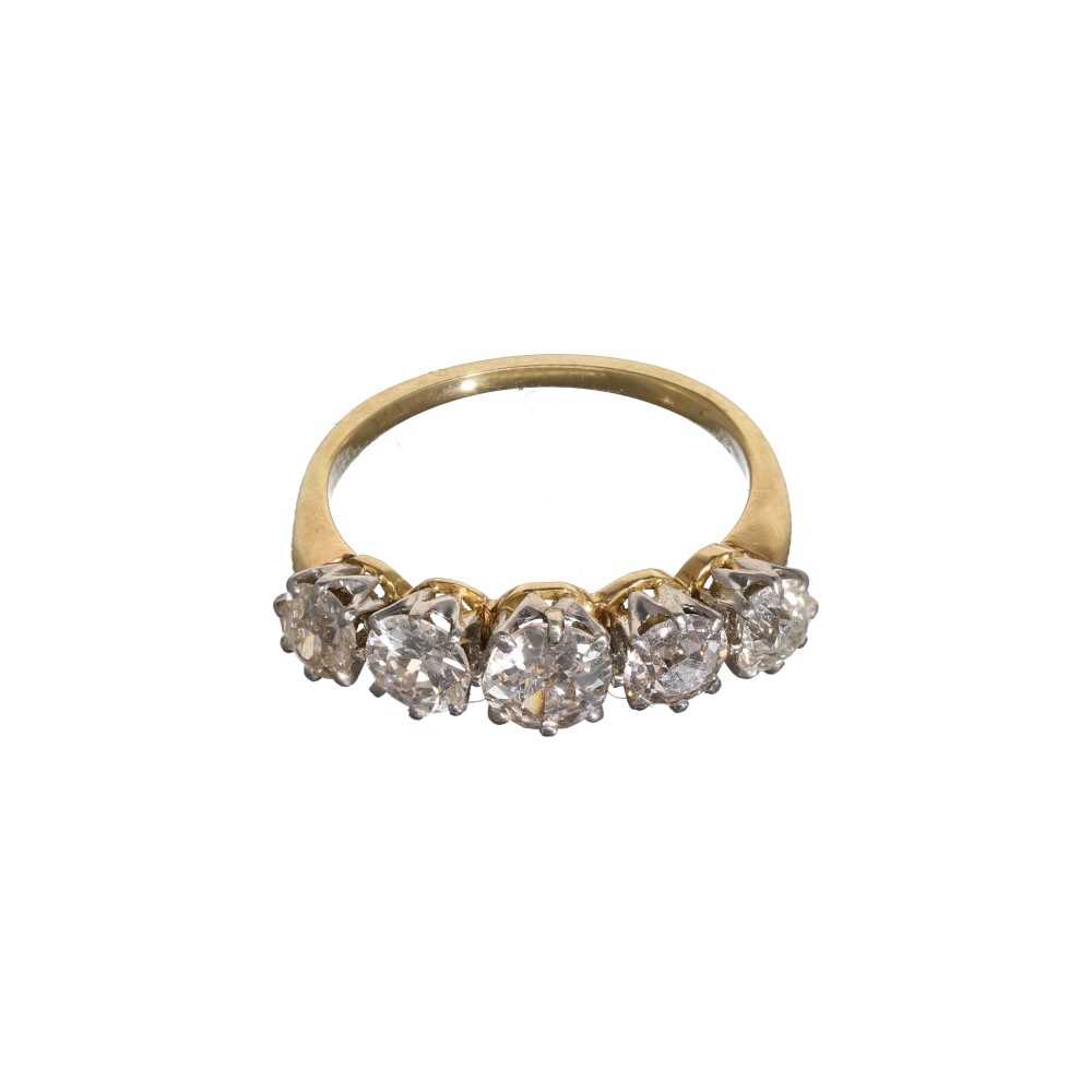 A Five Stone Diamond Ring - Image 2 of 2
