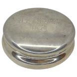 Silver Pebble Tobacco Box.166 g. Italian 925 silver. Mazzaento Agostine, Milan