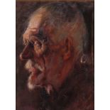 Putz, Leo. Meran 1869-1940 ebenda. Portrait des Cello-Virtuosen Prof. Bruno Becker. ÖlLwd. K