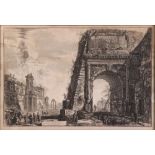 Piranesi. G. Battista. Mogliano 1720 - 1748 Venedig. Kupferstich. "Veduta dell`Arco di Tito"