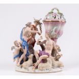 Figurengruppe. Meissen, 19. Jh. Urteil des Paris. Große Figurengruppe mit Hermes, dem trojan