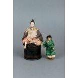 2 japanische Puppenfiguren der Meiji-Zeit