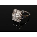 Art Deco Ring mit Diamanten