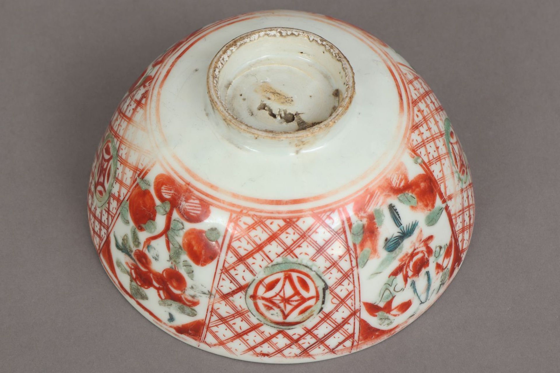 Chinesische Porzellanschale mit Pfirsichdekor - Image 4 of 5