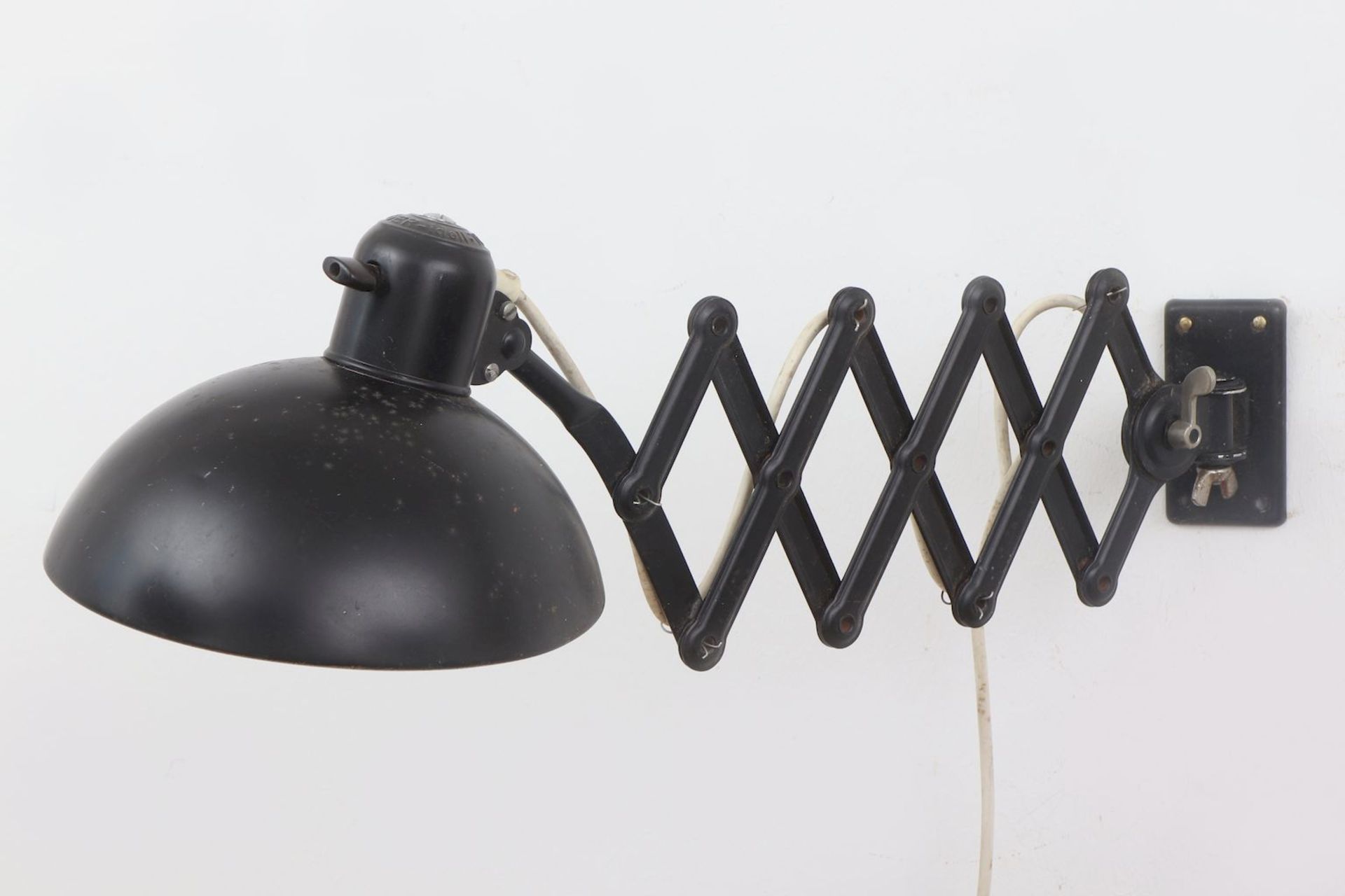 Paar KAISER IDELL Industrie-Wandlampen mit Scheren-Gelenk - Image 3 of 3