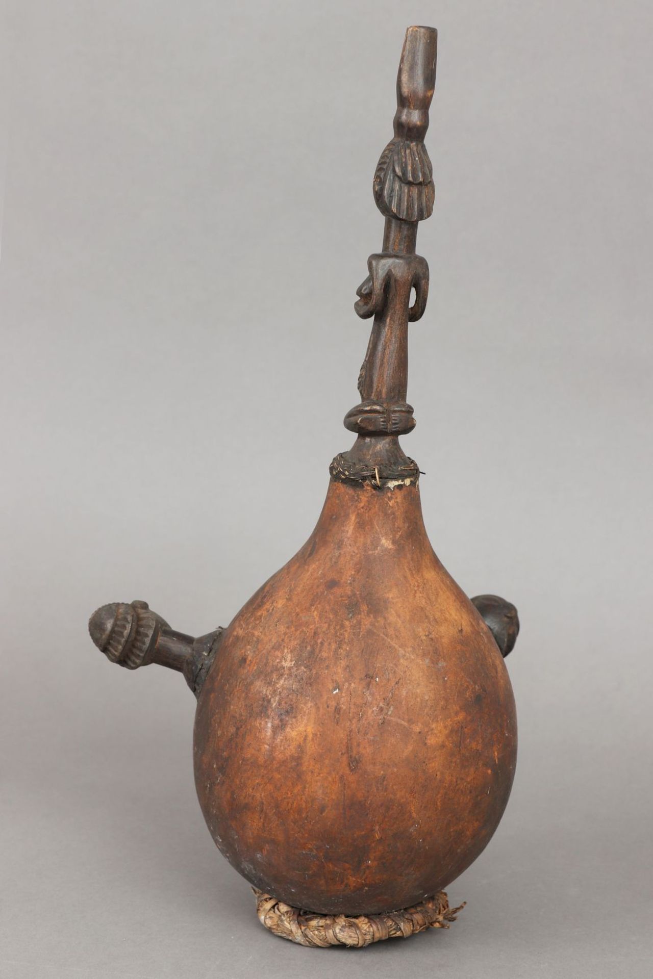 3 afrikanische Kalebassen-Figuren/Gefäße bzw. Pfeifen - Image 2 of 6