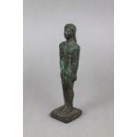 Antike griechische Bronzefigur ¨Kleobis, Sohne der Kydippe¨