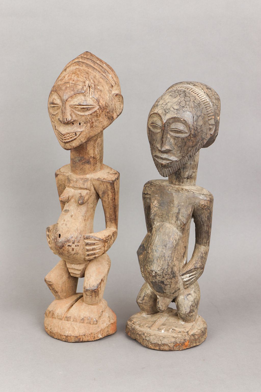 2 afrikanische Fruchtbarkeitsfiguren der Songye, Kongo - Image 2 of 5