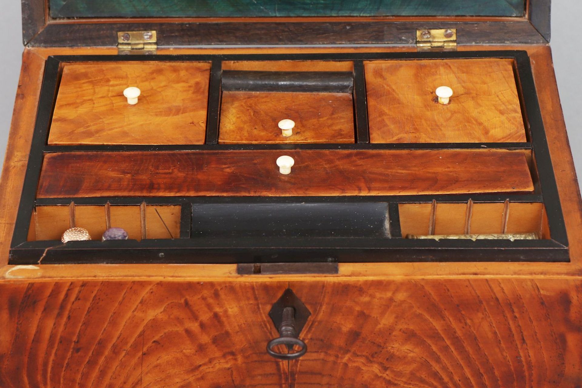 Biedermeier Nähkästchen - Bild 3 aus 4