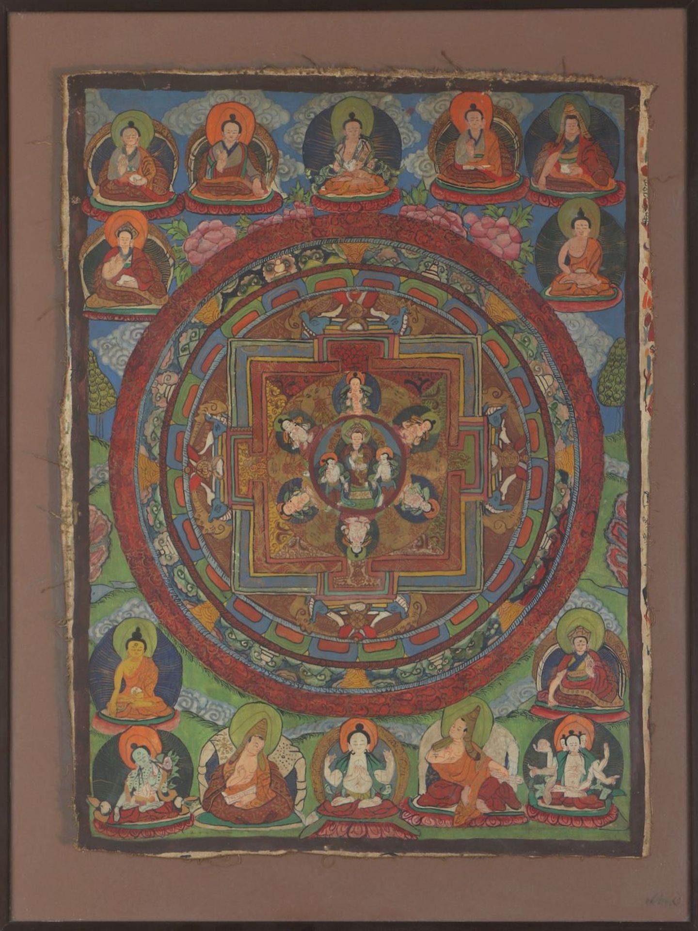 Tibetanische Thangka ¨Buddha Mandala¨