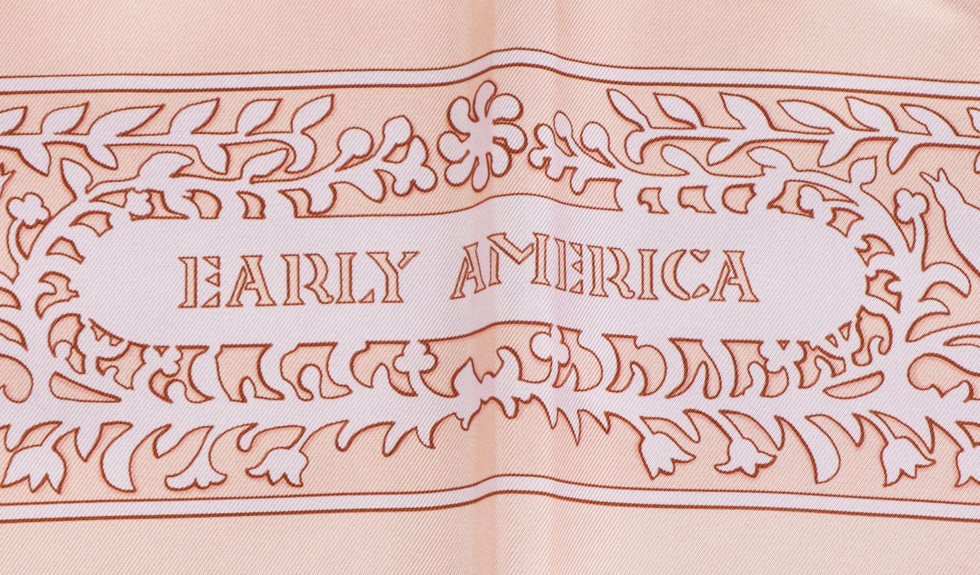 HERMES Seidentuch ¨Early America¨ by F. DE LA PERRIERE - Image 3 of 6