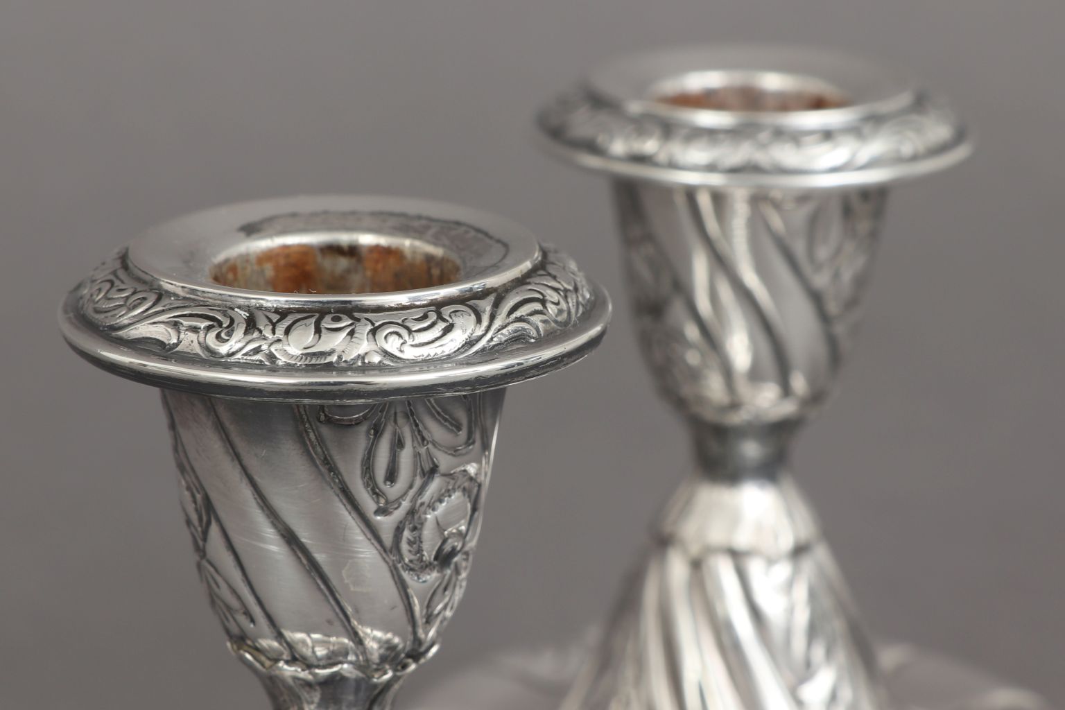 Paar dänische Silberleuchter - Image 2 of 2